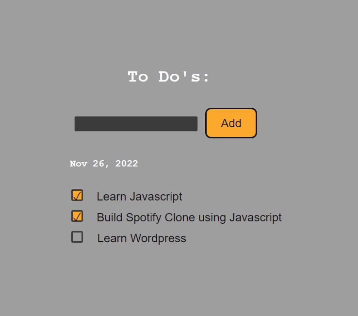 To-Do App screenshot